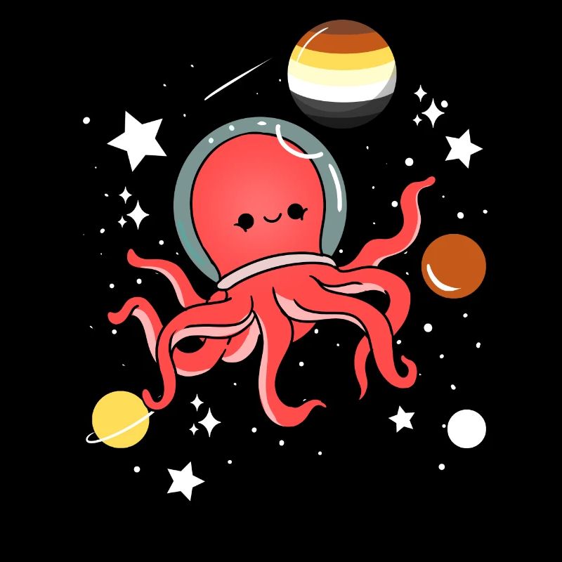 Octopus Astronaute Gay Bear Pride