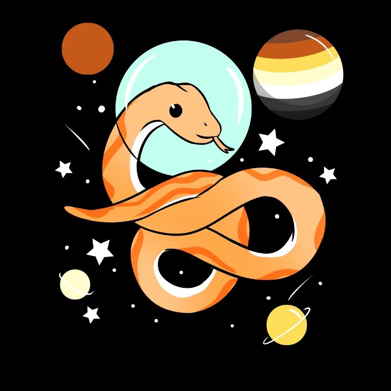 Snake Astronaute Gay Bear Pride