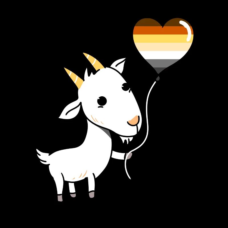 Goat Heart Balloon Gay Bear Pride