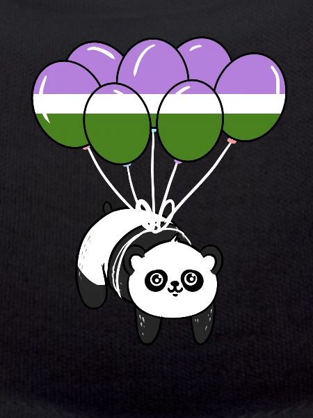 Panda Balloon Genderqueer Pride