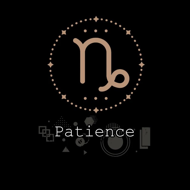 Sternzeichen Astrologie Minimalistisch Geometrisch Steinbock Bei