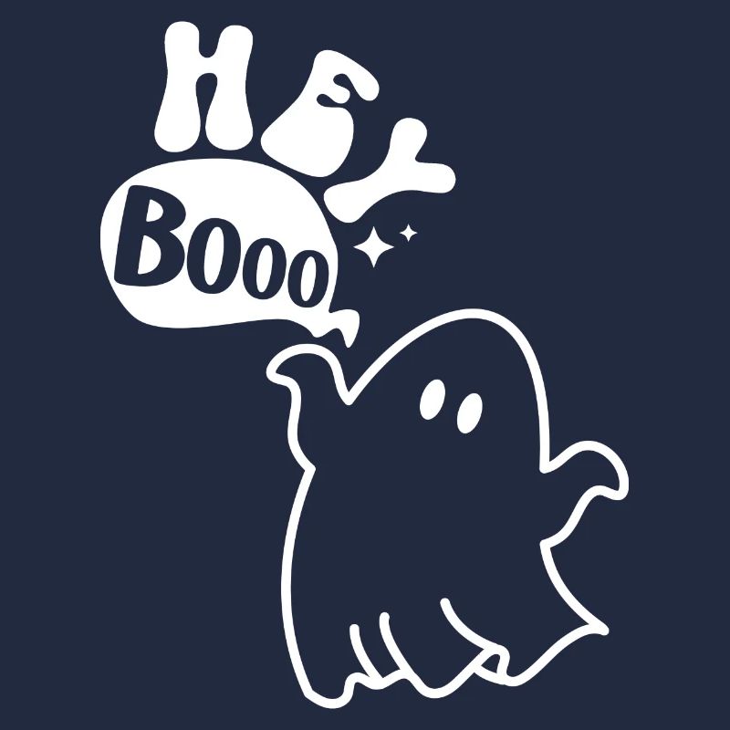 Halloween ghost knows Hey Booo