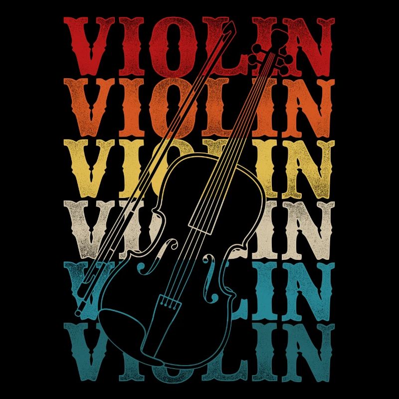 Violin Violinist Retro Vintage