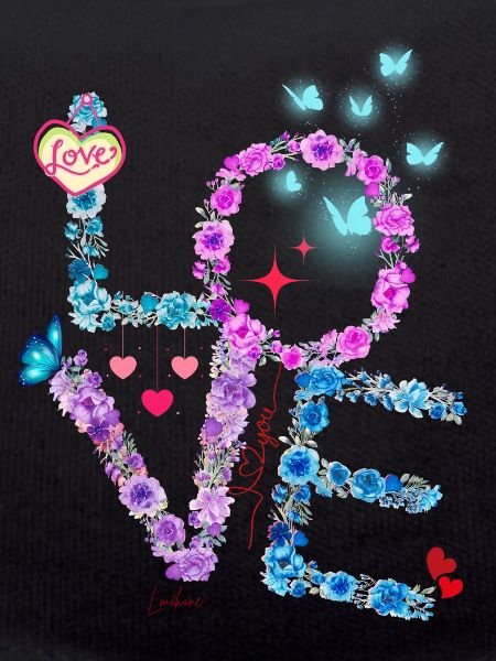 VALENTIN LOVE rose bleu