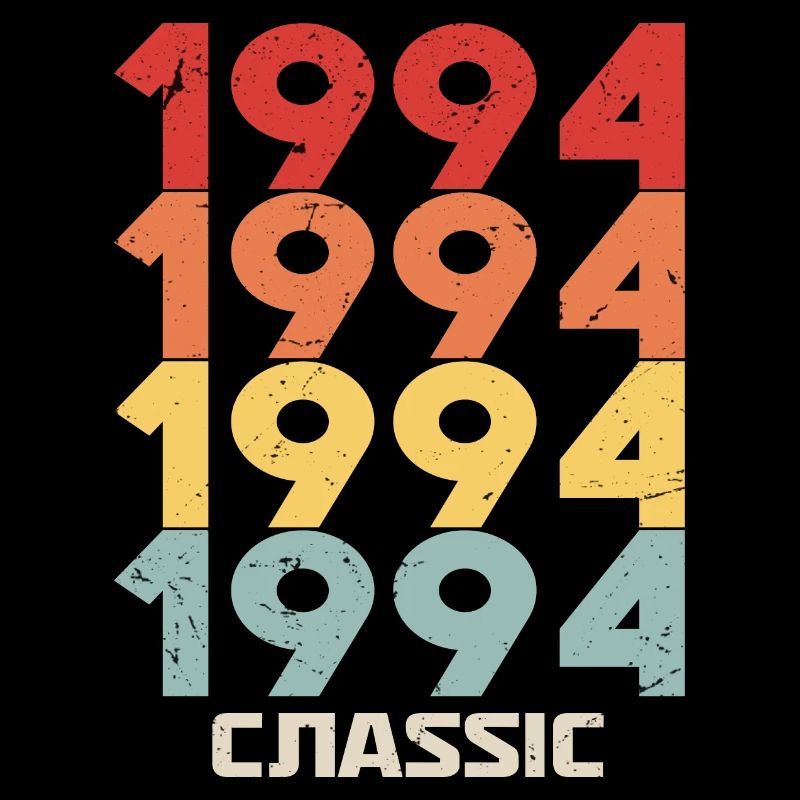 1994 Anniversary in classic vintage style 1994