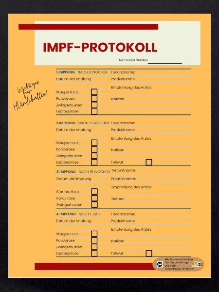 Vaccination protocol