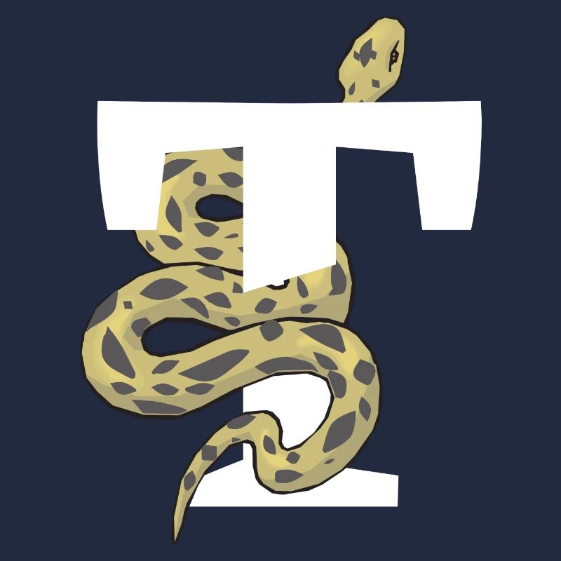 Letter t snake