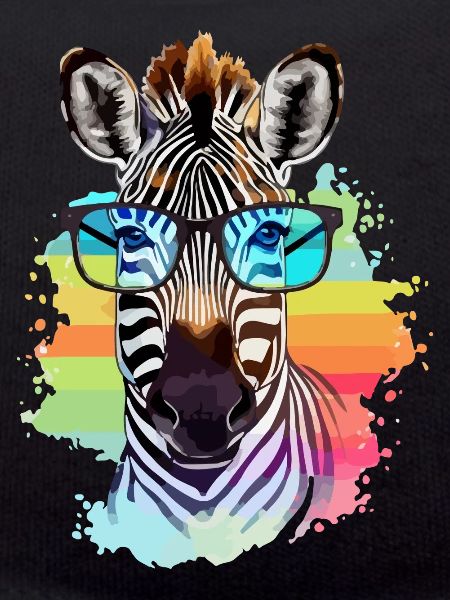 Milo the bespectacled zebra