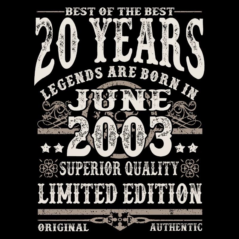 Geboren im Juni 2003 - 20 Jahre alt