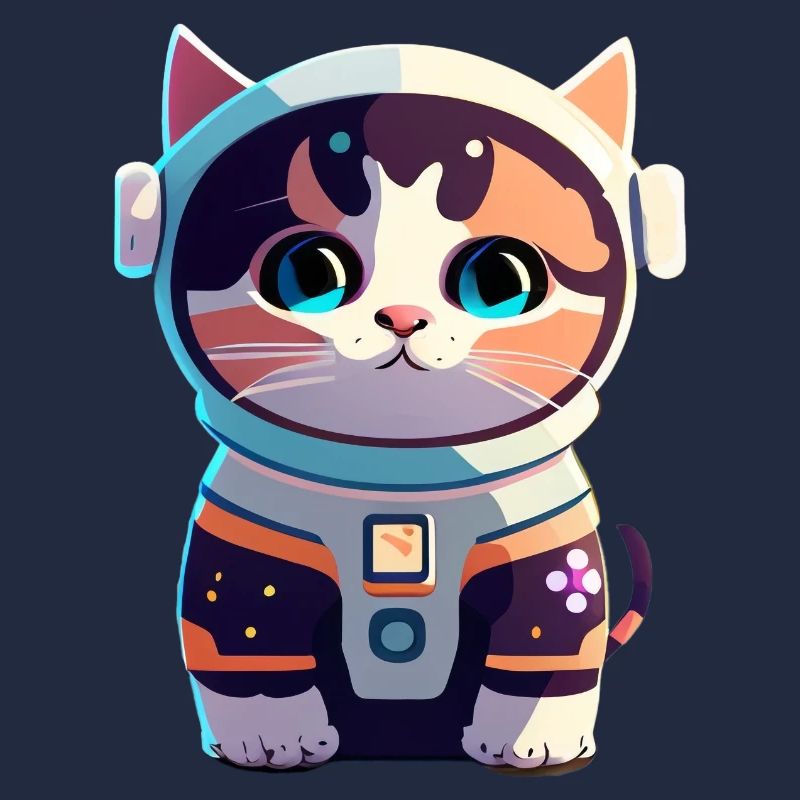 Chatstronaute mignon #5