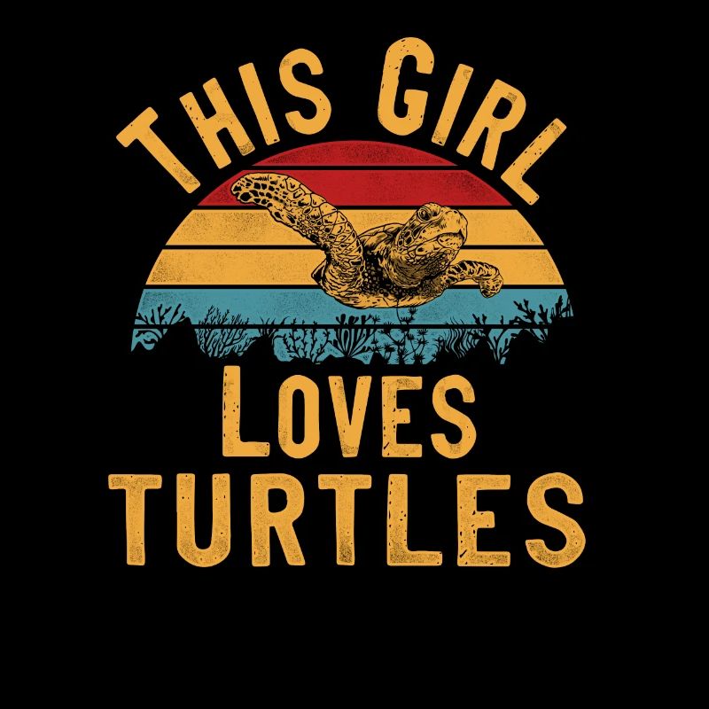 Sea Turtle Tortoise Retro Vintage