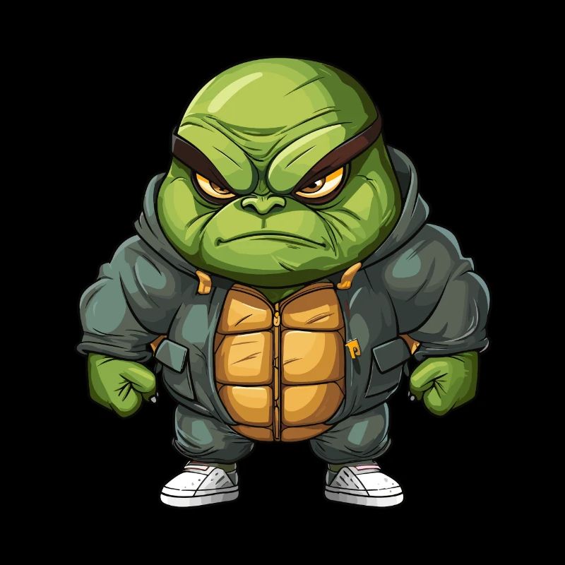 Grimmige Schildkröte Design - Cool & einzigartig