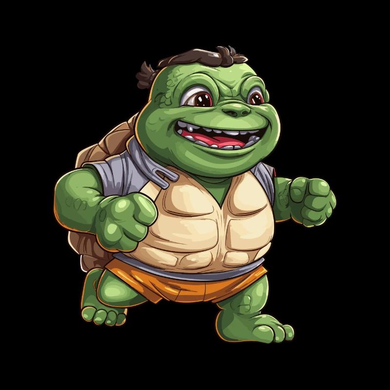 Funny Laughing Turtle - Cheerful Design