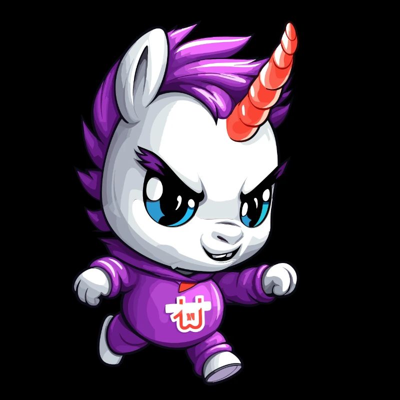 Grimmiges Einhorn Design - Mystische Magie