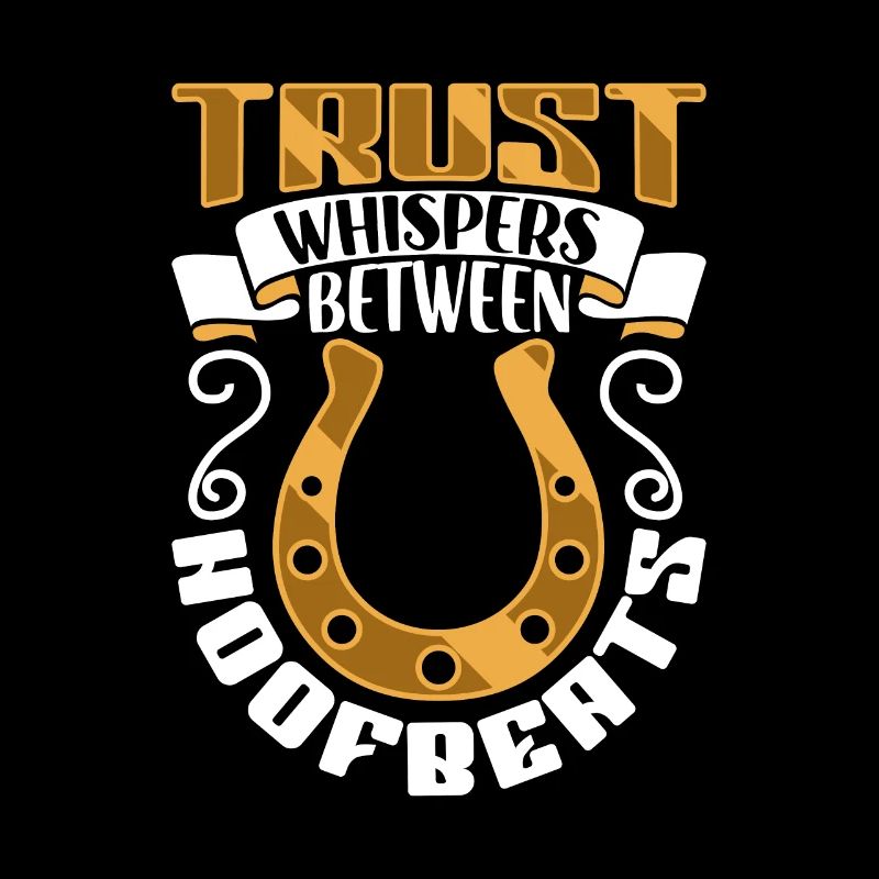Trust between hoof beats - horses