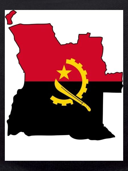 Angola Flag, Map