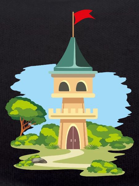 Cartoonish castle