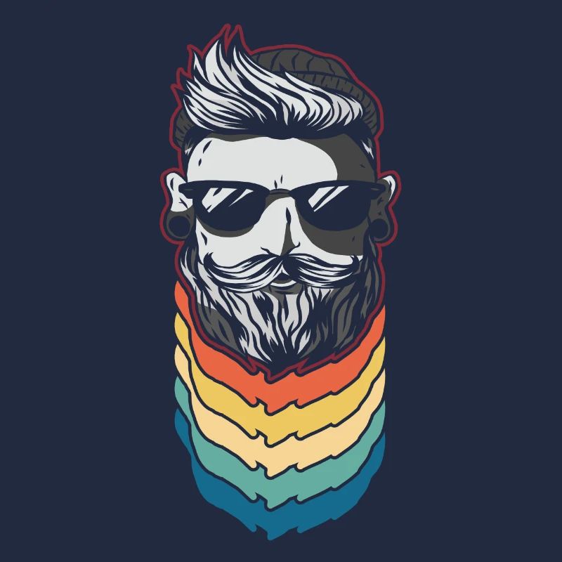 Beard Lover Bearded Man Retro