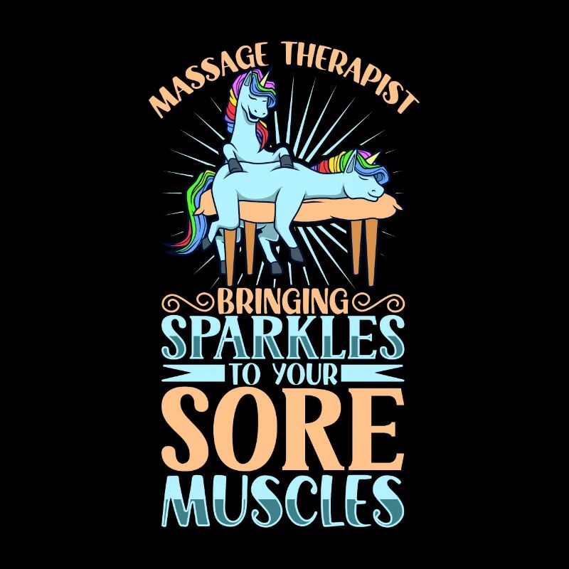 Einhorn massiert - Massage