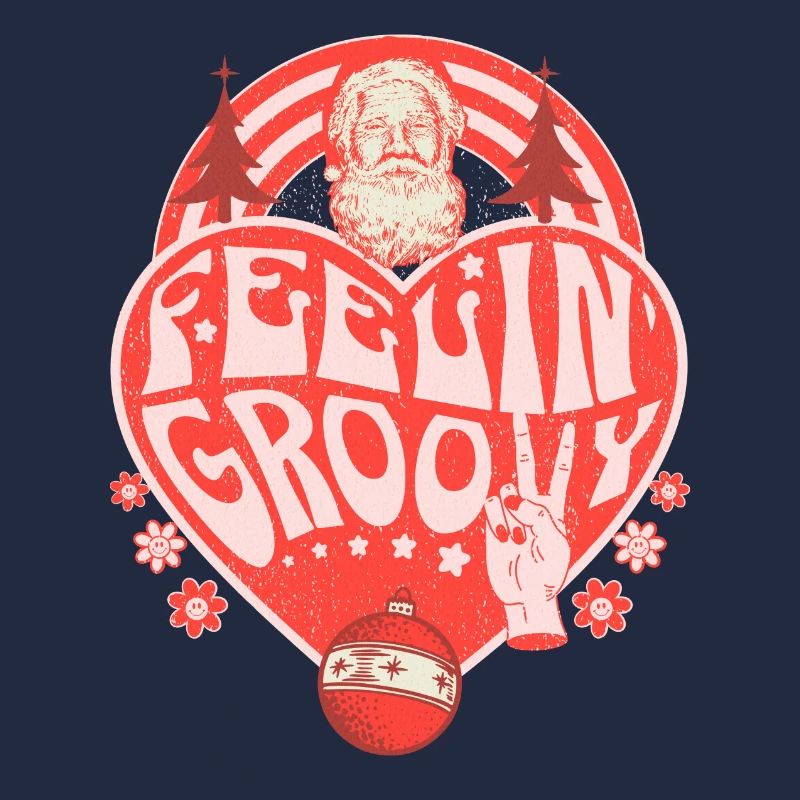 Feeling Groovy Retro Style Weihnachtsweihnachtsmann