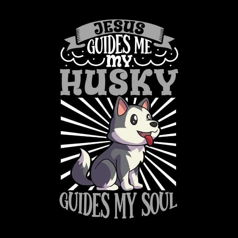 Jésus et mon husky sibérien