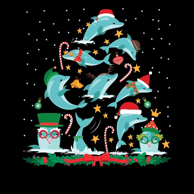 Arbre de Noël dauphin