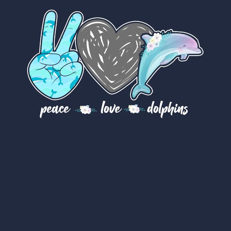 Dolphin Peace Love Dolphin