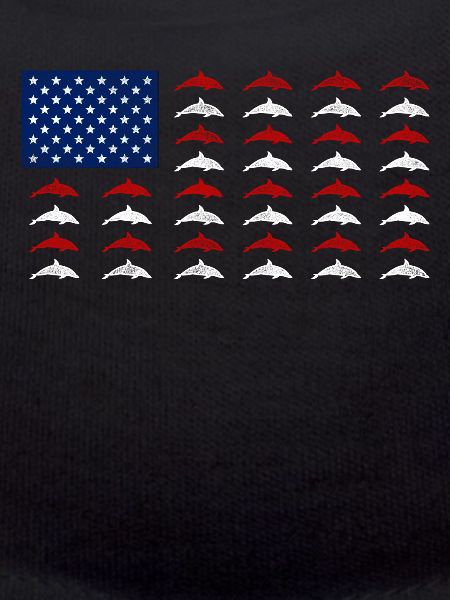 Dolphin American Flag