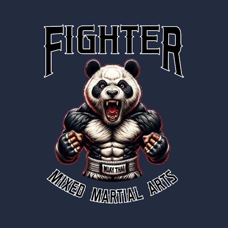 Kämpfer Mixed Martial Arts Panda