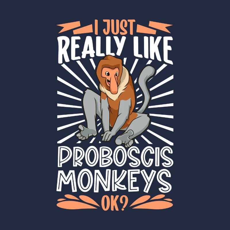 J’adore les singes proboscis - singe proboscis