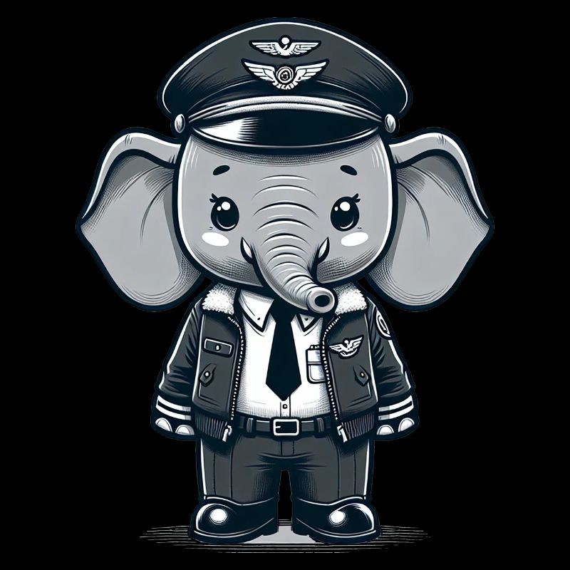 Cute Elephant Pilot