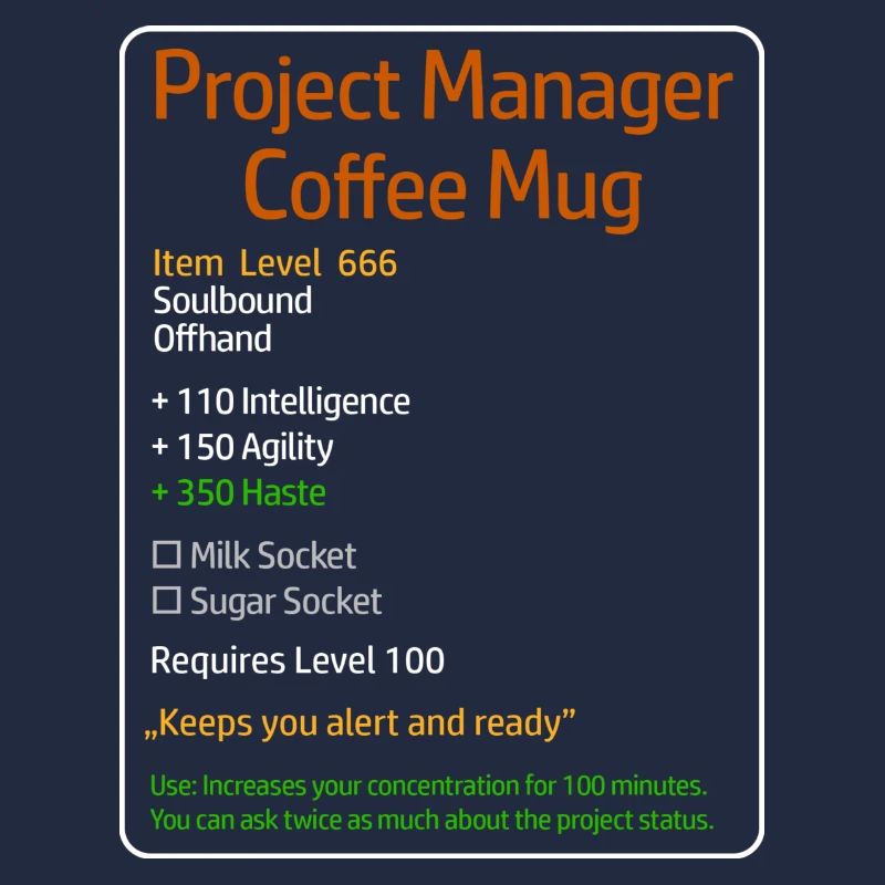 Projektleiter Kaffeebecher Level 666