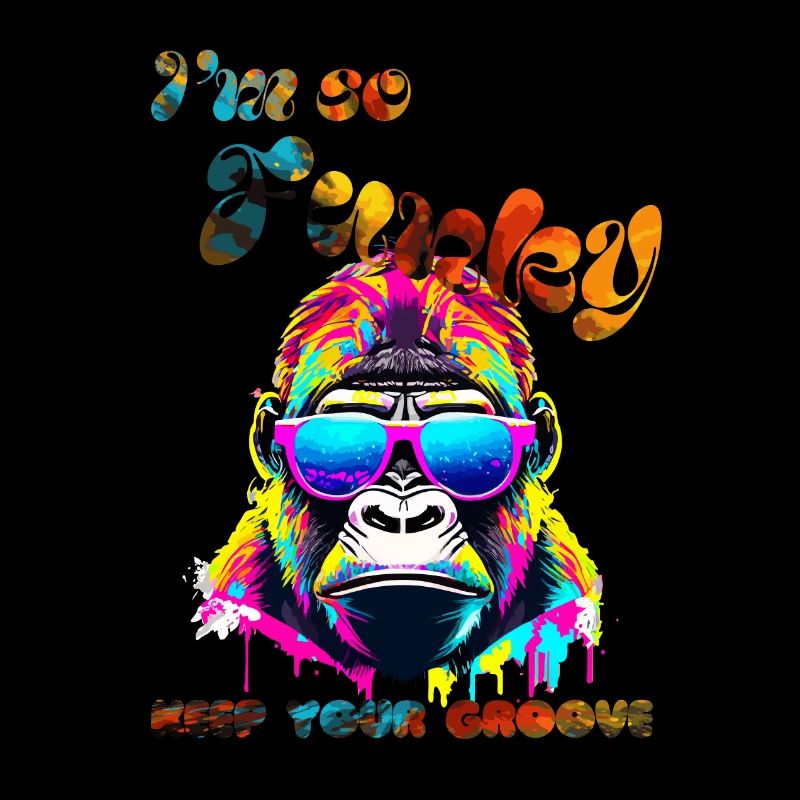Ich bin so funky. Behalte deinen Groove. Gorilla