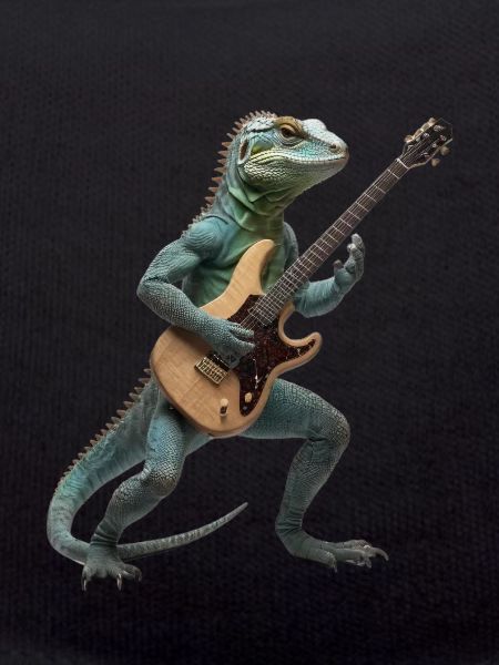 Lizard geko guitar