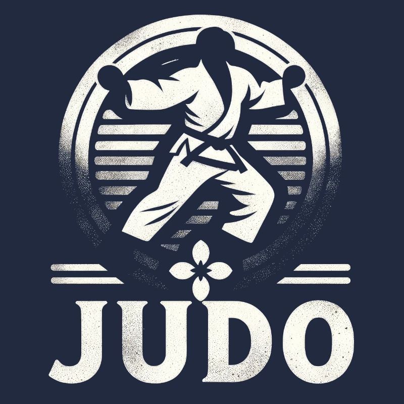Emblème de combat de maîtrise du judo
