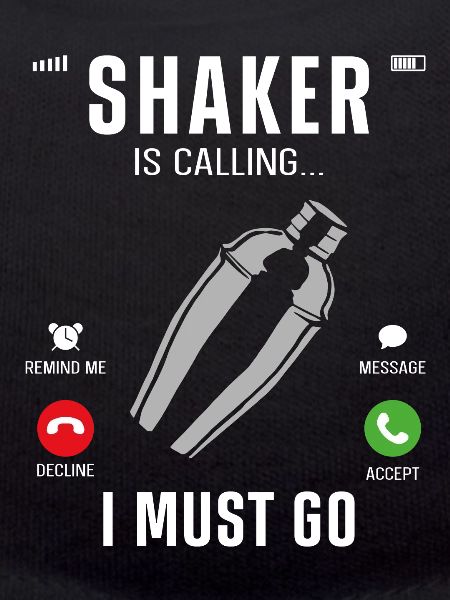 Bartender Mixologist Phone Display