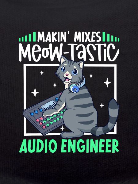 Katze am Mischpult - Tontechniker