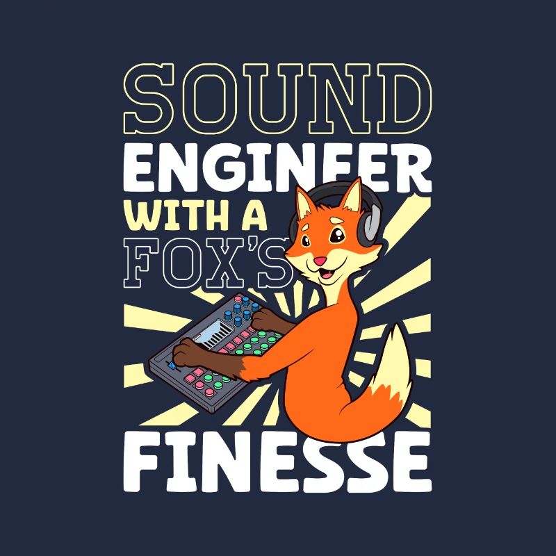 Fuchs at the mixing desk - Sound Engineer
