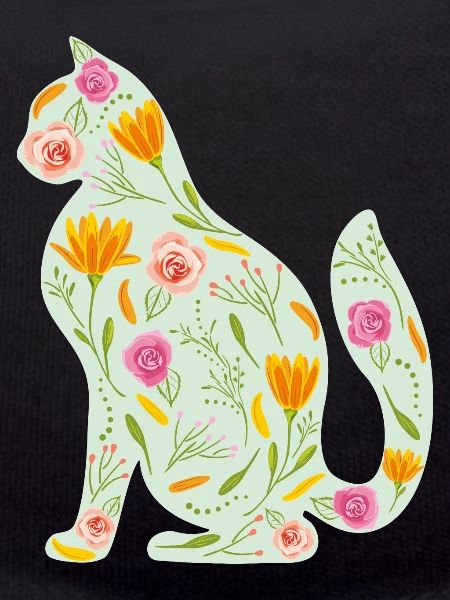 Floral cat
