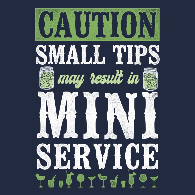 Bartender Mixologist Caution Small