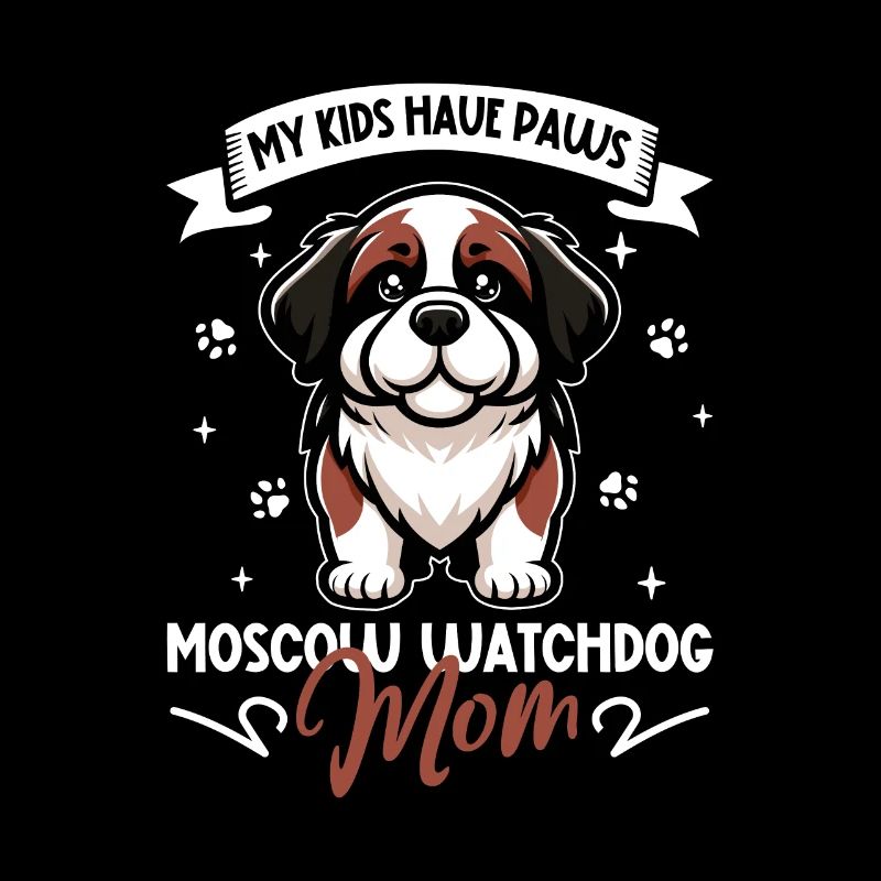 Moskauer Wachhund Mama