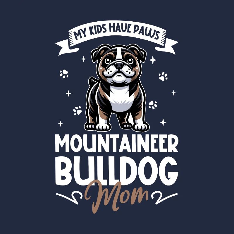 Maman bouledogue serrano