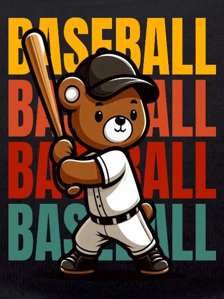 Cute Baseball Bear