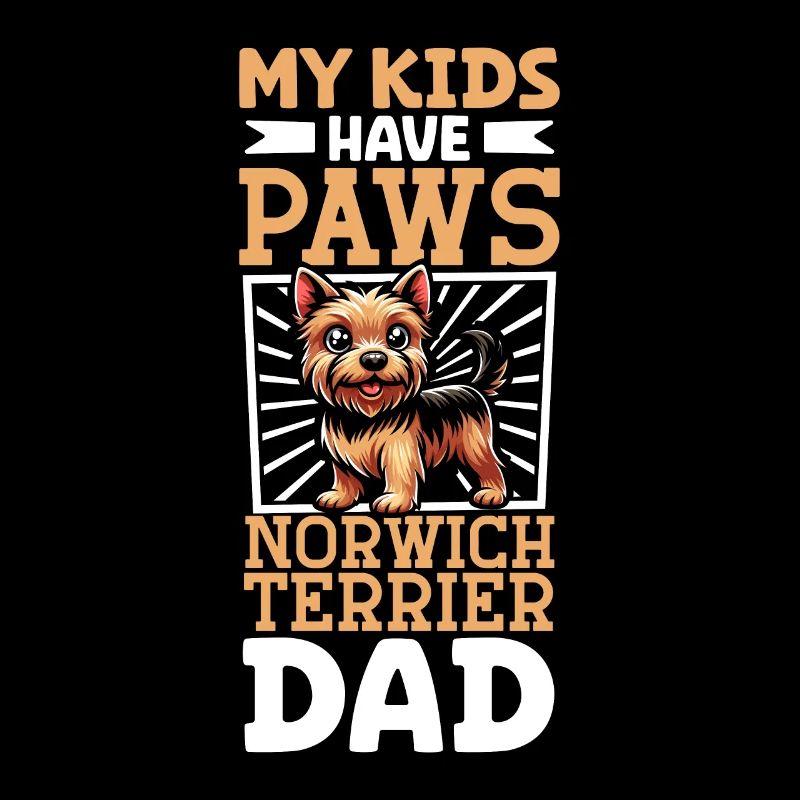 Papa terrier de Norwich