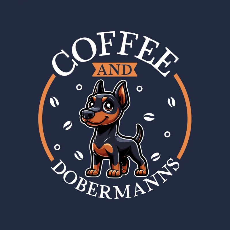 Kaffee und Dobermann