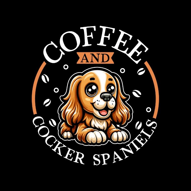 Coffee and English Cocker Spaniel