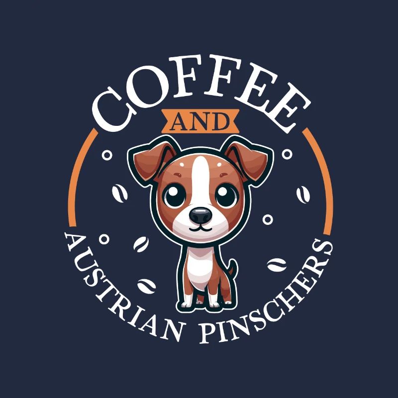 Coffee and Austrian Pinscher