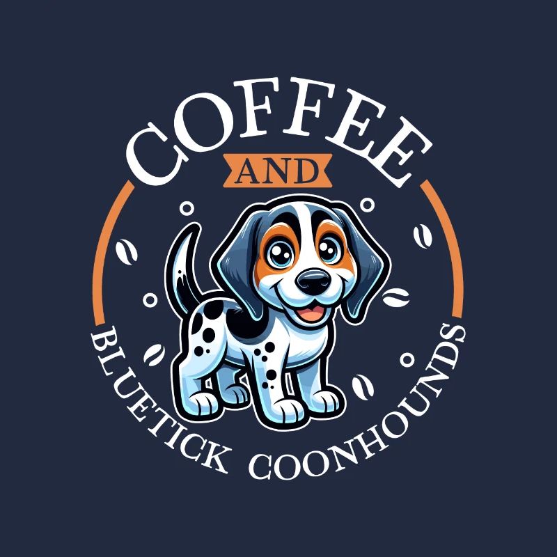 Café et Bluetick Coonhound