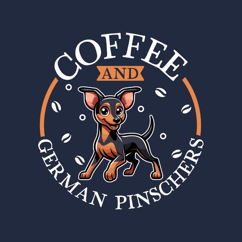 Coffee and German Pinscher