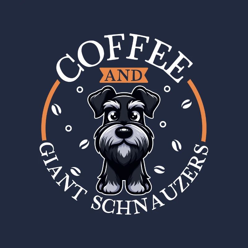 Café et schnauzer géant